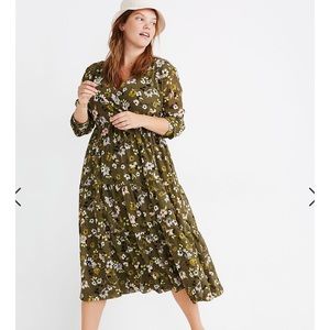 Madewell Cinch-waist Tiered Midi Dress in Wild Blooms Size XXL Sold out online
